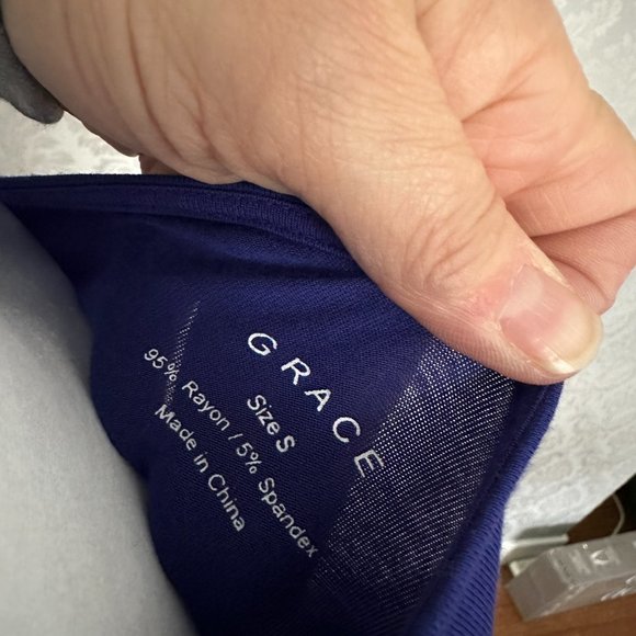 Beautiful Royal Blue Grace Blouse - Picture 6 of 7